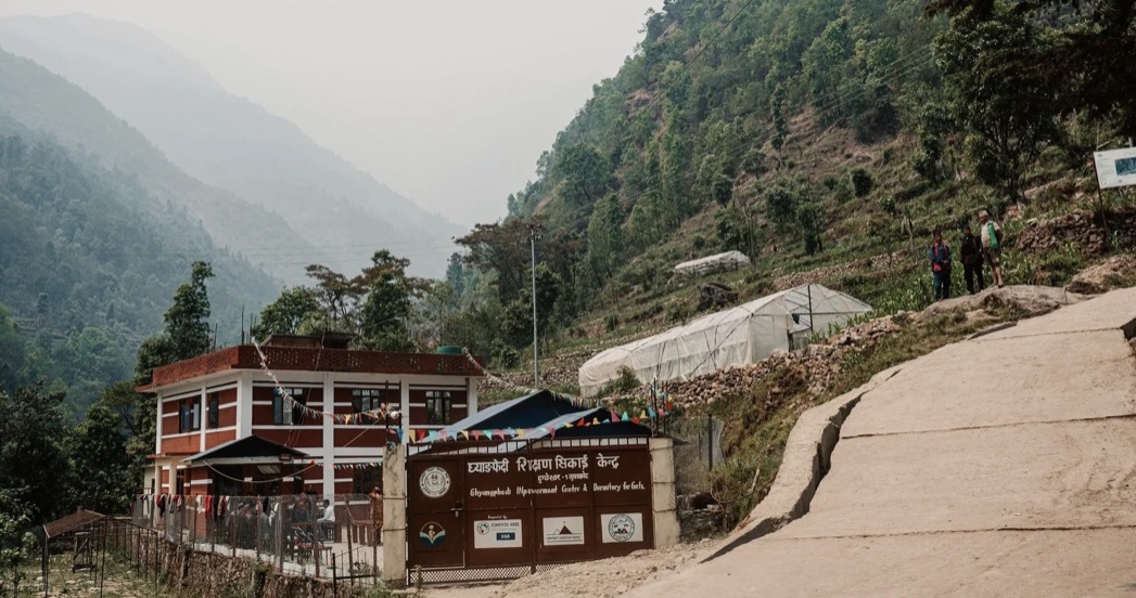 The girls' school building