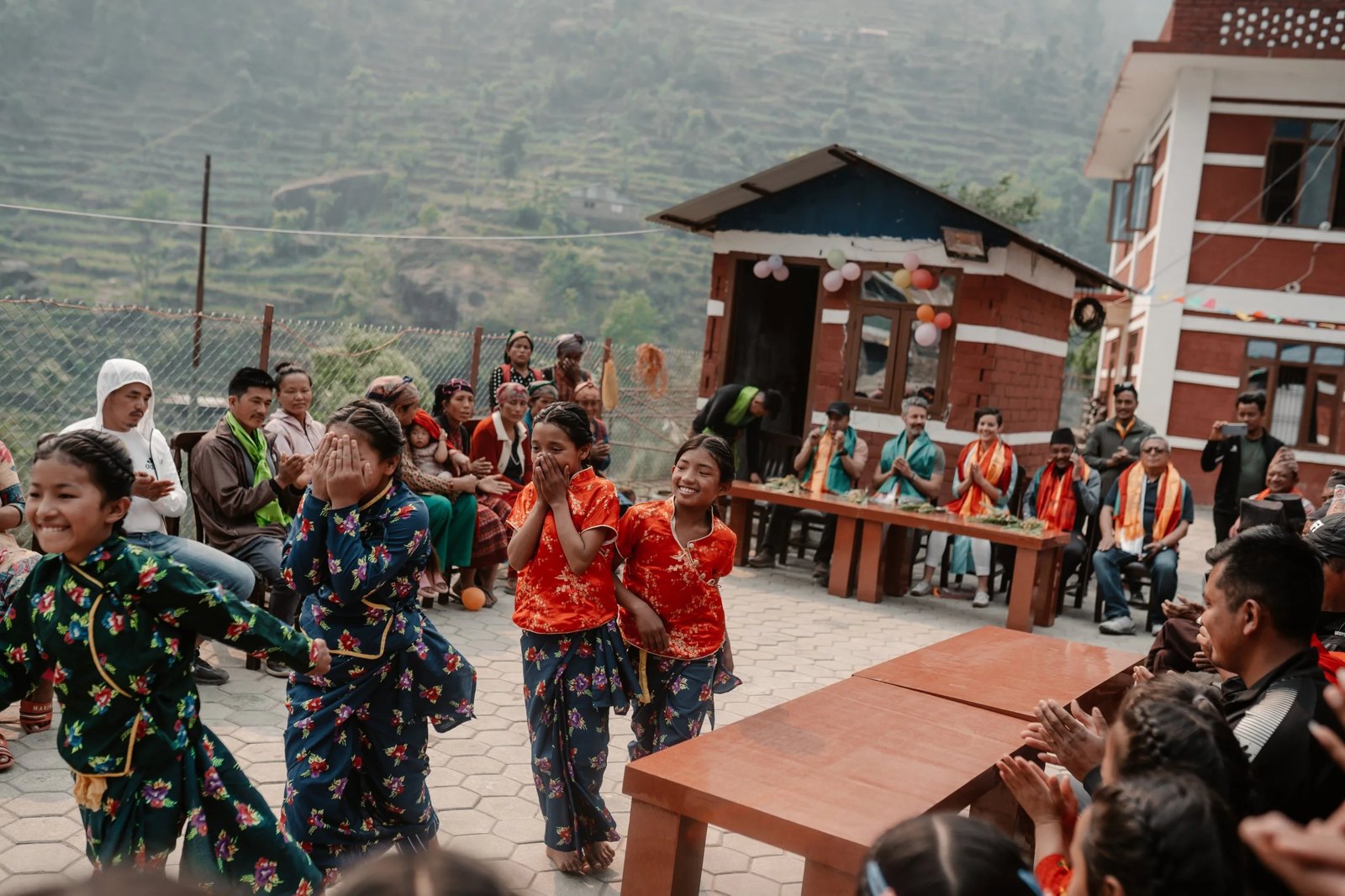Traditional dance at a community celebration
